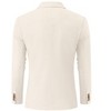 Clearlove Men's Linen Cotton Blend Two-Button Unstructured Blazer with Patch Pockets Relaxed Fit Sport Coat Business - 4 of 4