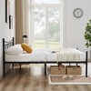 VECELO Twin/Full/Queen Size Bed Frame with Headboard, Platform Bed with Large Under Bed Storage, Heavy Duty Slats, Metal Black - 4 of 4