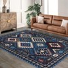 Coolmee  Rug Machine Washable Non-Slip Low Pile Print Pattern Western Rug for Living Room Bedroom Entryway - 3 of 4