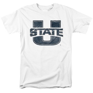 Men's Utah State University Official Distressed Primary T-Shirt - 1 of 4