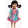 Doll Clothes Superstore Big Flower Dress For 14.5 Inch Dolls Like Wellie Wisher Glitter Girl Dolls - 2 of 4