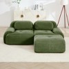 Oversized Corduroy Modular L/U-Shaped Cloud Sectional Sofa with Ottomans, Free combination, Pet-Friendly, No Assembly Required - 3 of 4