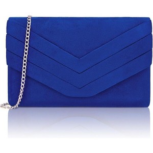 Generic Evening Bag for Women, Suede Envelope Evening Purses Crossbody Shoulder Clutch Bag - 1 of 4