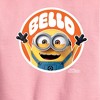 Boys' - Despicable Me Minions - Hello Bello Minion Graphic Long Sleeve Fleece Sweatshirt - 2 of 3