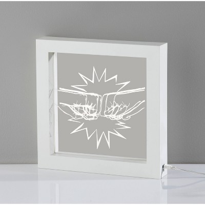 Fist Bump Video Light Box White - Adesso