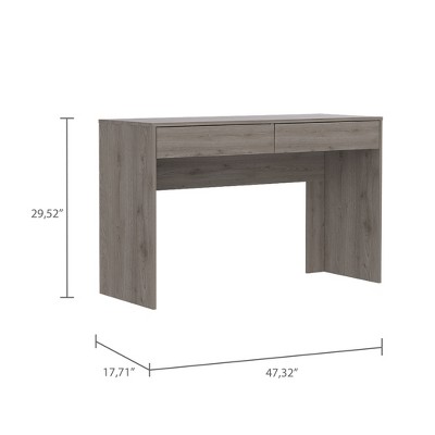 Vynxaria Writing Computer Desk with 2 Drawers Modern Design for Organized Home Office Study Spaces