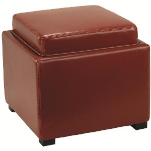 Bobbie Tray Storage Ottoman - HUD4006 - Safavieh Couture - 1 of 4