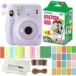 FUJIFILM INSTAX Mini 11 Instant Film Camera Plus Instax Film Accessories Stickers Hanging Frames Microfiber Cloth - 1 of 4