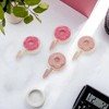 Unique Bargains Utility Heart-Shaped Sticker Hook Beige Rose Red Pink 4 Pcs - 2 of 4
