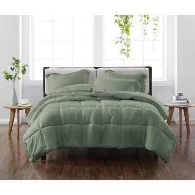 sage green queen comforter