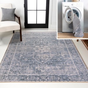 JONATHAN Y Shaii Global Medallion Low-Pile Machine-Washable Area Rug - 1 of 4