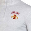 NCAA Iowa State Cyclones Men's 1/4 Zip Light Gray Sweatshirt - 3 of 3