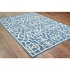 Oriental Weavers Meridian 2205B Navy/ Ivory Indoor/Outdoor Area Rug - 2'3" x 7'6" - 4 of 4