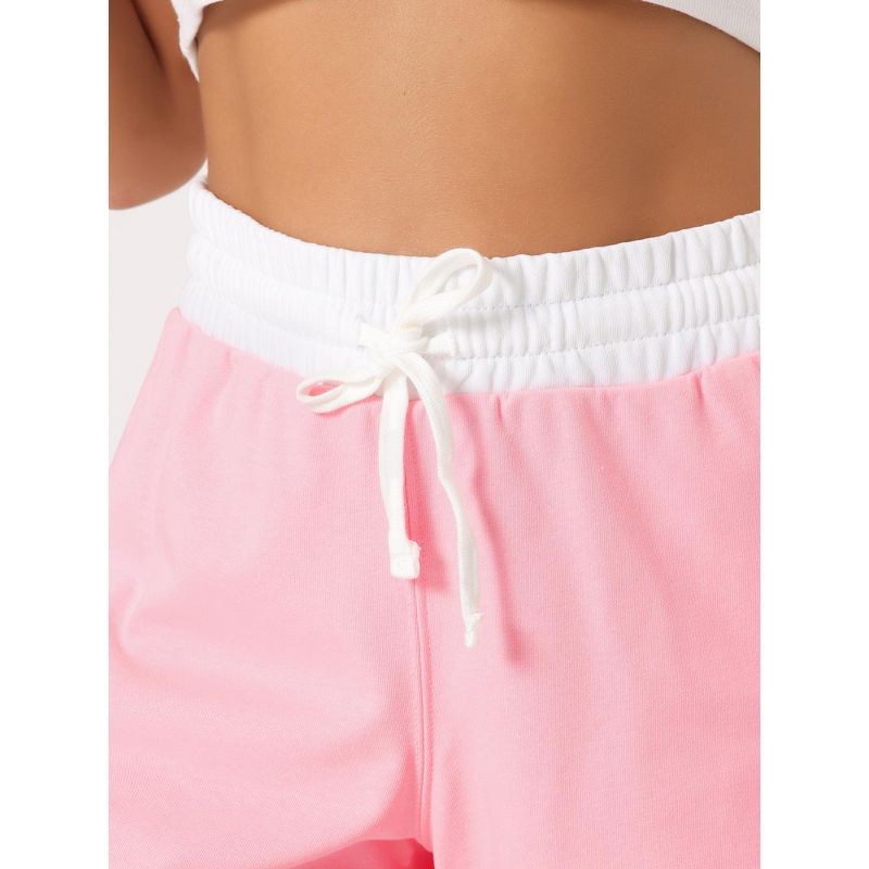 cheibear Women's Sweat Shorts Casual Summer Lounge Athletic Running Elastic Cotton Pajama Shorts, 5 of 6