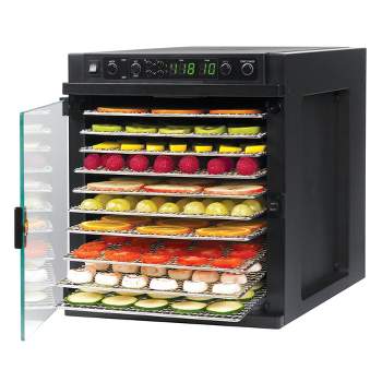 Tribest Sedona Express Food Dehydrator with Stainless Steel Trays – Black