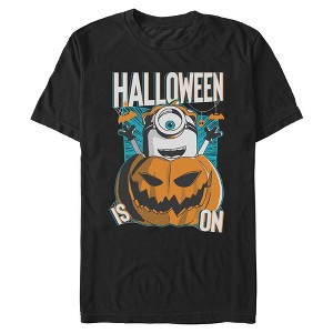 Mens Despicable Me Halloween Season Is On Stuart Pumpkin T Shirt - 1 of 4