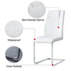 LOVMOR Dining Chairs Set, kitchen & Dining Room Chairs with Metal Legs and Faux Leather Padded Seat, kitchen Chairs w/ High Back - 3 of 4