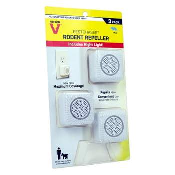 Victor PestChaser Plug-In Electronic Pest Repeller For Rodents 3 pk