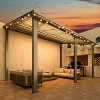 CLIHOME 14 ft. x 8 ft. Aluminum Sloped Roof Hardtop Pergola with UV-Blocking Polycarbonate Patio Cover for Outdoor Living - 2 of 4