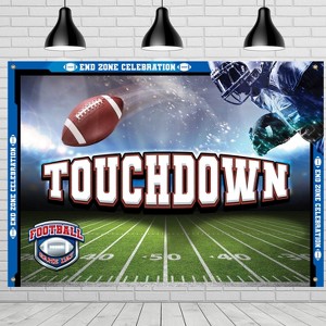 Treasures Gifted Football Birthday Backdrop - Football Party Supplies - 1 of 1