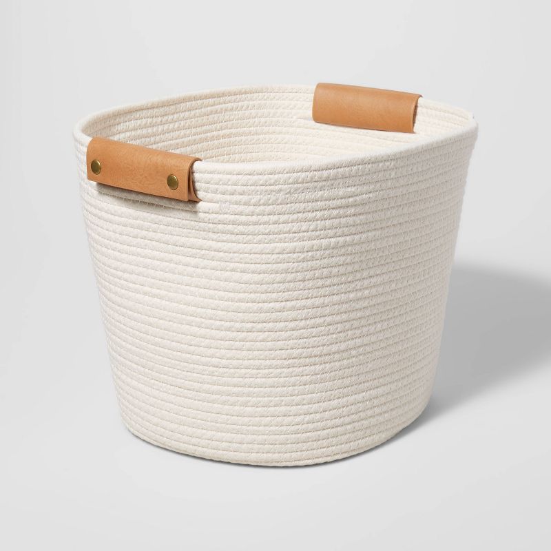 13" Decorative Coiled Rope Basket - Brightroom™, 1 of 12