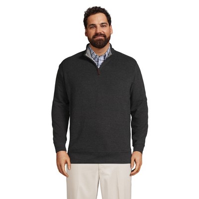 Lands' End Men's Bedford Rib Quarter Zip Sweater