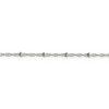 Black Bow Jewelry Sterling Silver 2.5mm Beaded Loose Rope Chain Anklet - 2 of 4