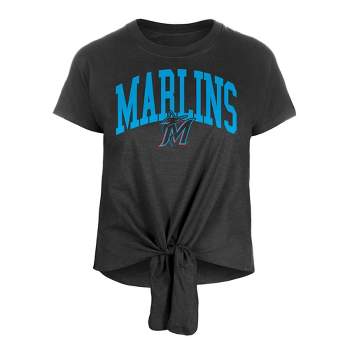 MLB Miami Marlins Women's Front Knot T-Shirt