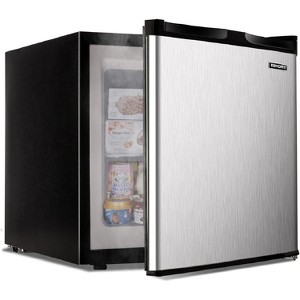 EUHOMY 1.1 Cu. Ft. Upright Freezer, Silver - 1 of 4