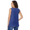 Woman Within Plus Size Perfect Sleeveless Shirred V-Neck Tunic - 3 of 4