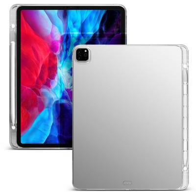  Insten - Soft Transparent TPU Tablet Case For iPad Pro 12.9", with Pencil Holder, Shock Resistant, Slim Fit, Clear 