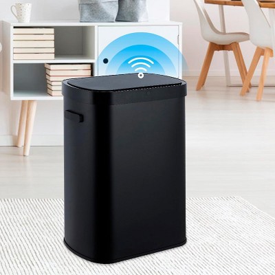 Acekool 50L Touchless Motion Sensor Trash Can with Soft-Close Lid, Automatic Stainless Steel Garbage Bin for Kitchen, Office, Home