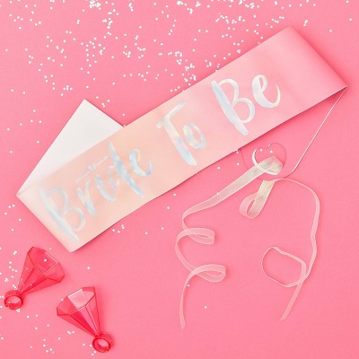 "Bride To Be" Party Accessories Pink
