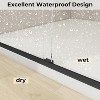 Zevemomo 44"-48"W x 72"H Double Sliding Shower Door, with 1/4" (6mm) Thick Clear Tempered Glass, Noiseless& Shatterproof£¬Stainless Steel Handle,Black - 4 of 4