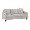 3-Piece Polyester Living Room Sofa Set with 3-Seater, Loveseat & Armchair - 4 of 4