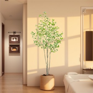 Large Artificial Ficus Tree, 120/150/180cm Realistic Ficus Tree With Lifelike Leaves And Trunk, Faux Plants With Pot For Living Room Bedroom Office - 1 of 4