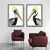 FONTOI 2pcs Pelican Bird Canvas Wall Art, Animal Wall Decor Living Room, Modern Office Decor Framed Wall Art for Hallway, Black 20"* 28"*1.2" - 2 of 4