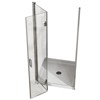 Lirago 34x72" Bifold Frameless Shower Door  1/4" Tempered Glass Adjustable Width Chrome Finish Rust Resistant for Small Bathroom - 4 of 4