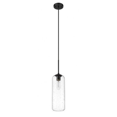Monty Matte Black Nickel 22" Mid-Century Modern Globe Pendant