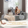107" Chenille 2-Seater Memory Foam Sofa with Deep Seat, No Installation - 3 of 4