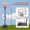 Sevobal Basketball Hoops Portable Basketball Goal Height Adjustable with Rebound System for Outdoor Patio Gym Backyard, Black, 44"*28.34"*120.07" - 3 of 4