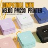 Nelko Genuine Self-Adhesive Thermal Printer Stickers, Compatible with PM230 Mini Sticker Printer, Black on White, 54mmx3.5m, 3 Rolls, White - 3 of 4