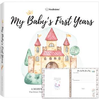 KeaBabies Craft Baby Memory Book, First 5 Years Baby Books, 90 Pages Keepsake Milestone Journal for Baby Girls, Boys (Fairytale)