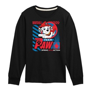 Boys' - Paw Patrol - Team Paw Marshall Long Sleeve Graphic T-Shirt - 1 of 4