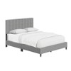 Malik Mid-Century Vertical Channel Linen Upholstered Platform Bed - Eco Dream - 3 of 4