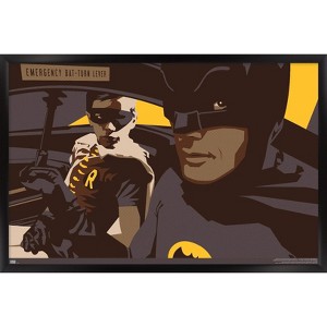 Trends International DC Comics - Batman and Robin by Russell Walks Framed Wall Poster Prints - 1 of 4