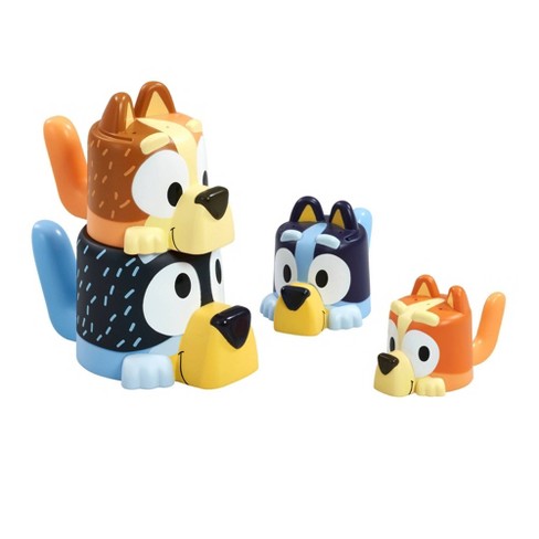 Tomy Bluey Family Pourers Nesting Stacking Cups Bath Toy Target