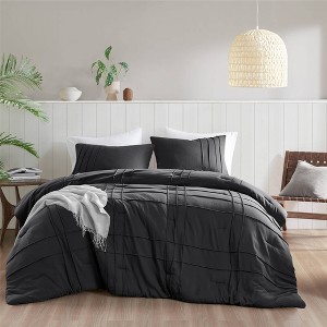 Porter Soft Washed Durable Pleated Comforter Set - 510 Design - 1 of 4