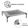 Elevated Dog Bed - 30x24-Inch Portable Pet Bed with Non-Slip Feet - Indoor/Outdoor Dog Cot or Puppy Bed for Pets up to 50lbs by PETMAKER (Gray) - 3 of 4