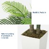 5/6FT Artificial Palm Tree with White Planter, Realistic Indoor/Outdoor Fake Plant, Tall Faux Indoor Plant for Home, Living Room, Office - 3 of 4